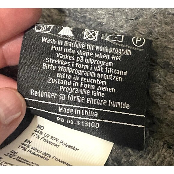 Bergans of Norway Myrull Lady Coat Black Wool Hooded Jacket Women's Large 1880 - Picture 10 of 16